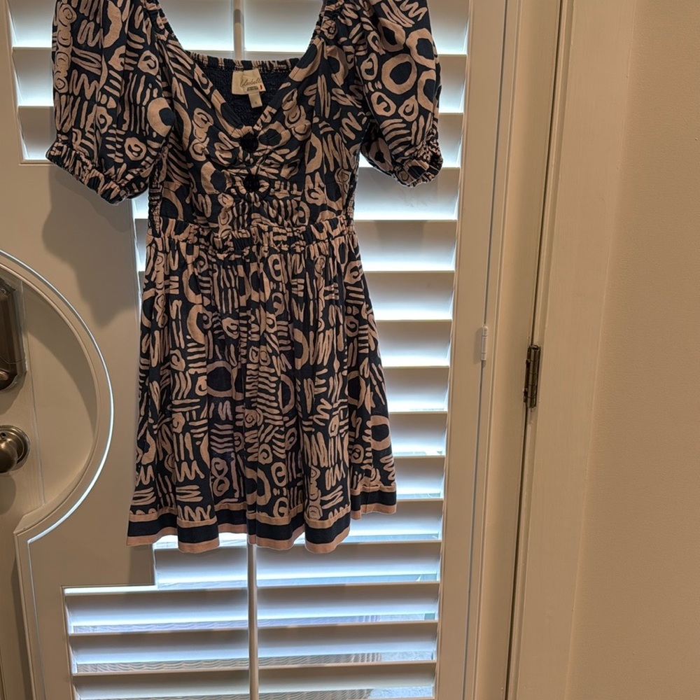 Cleobella Blue and Pink Patterned Dress